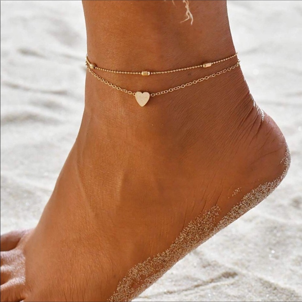 Boho Anklet Gold Bracelet